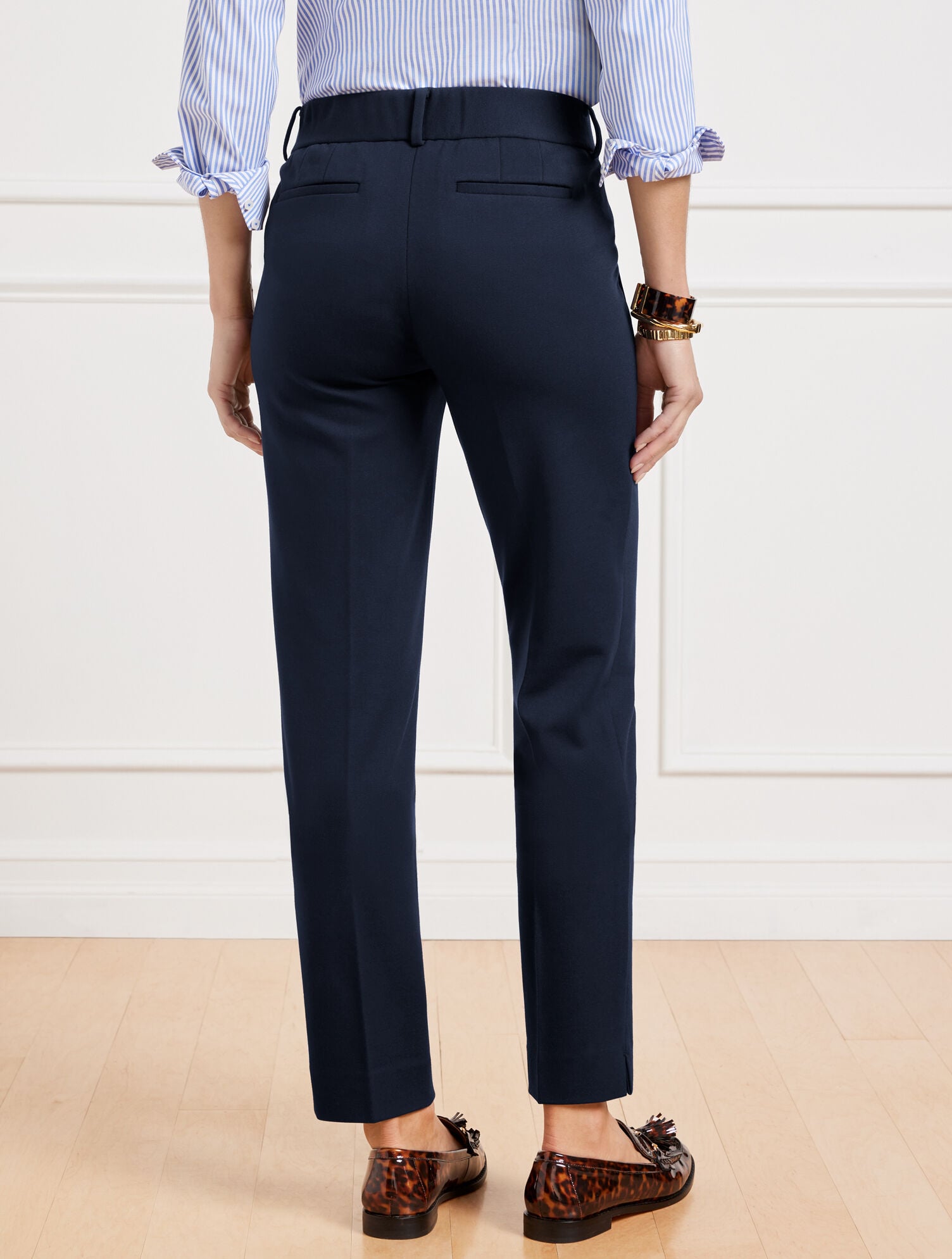 TALBOTS HAMPSHIRE STRAIGHT ANKLE PANTS - PONTE | Talbots for sale