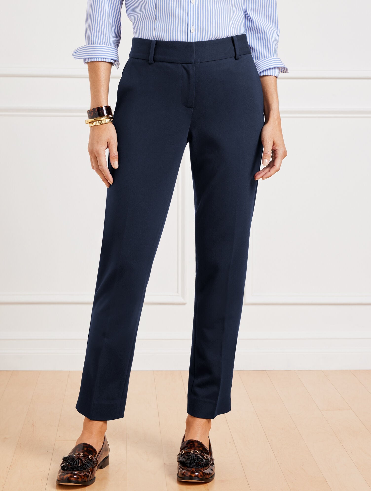 TALBOTS HAMPSHIRE STRAIGHT ANKLE PANTS - PONTE | Talbots for sale