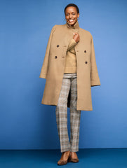 TALBOTS SOUTHAMPTON STRAIGHT LEG PANTS - GLEN PLAID | Talbots discount