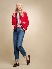 FRINGE STRIPE TWEED JACKET | Talbots near me