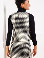HOUNDSTOOTH TWEED VEST | Talbots sale