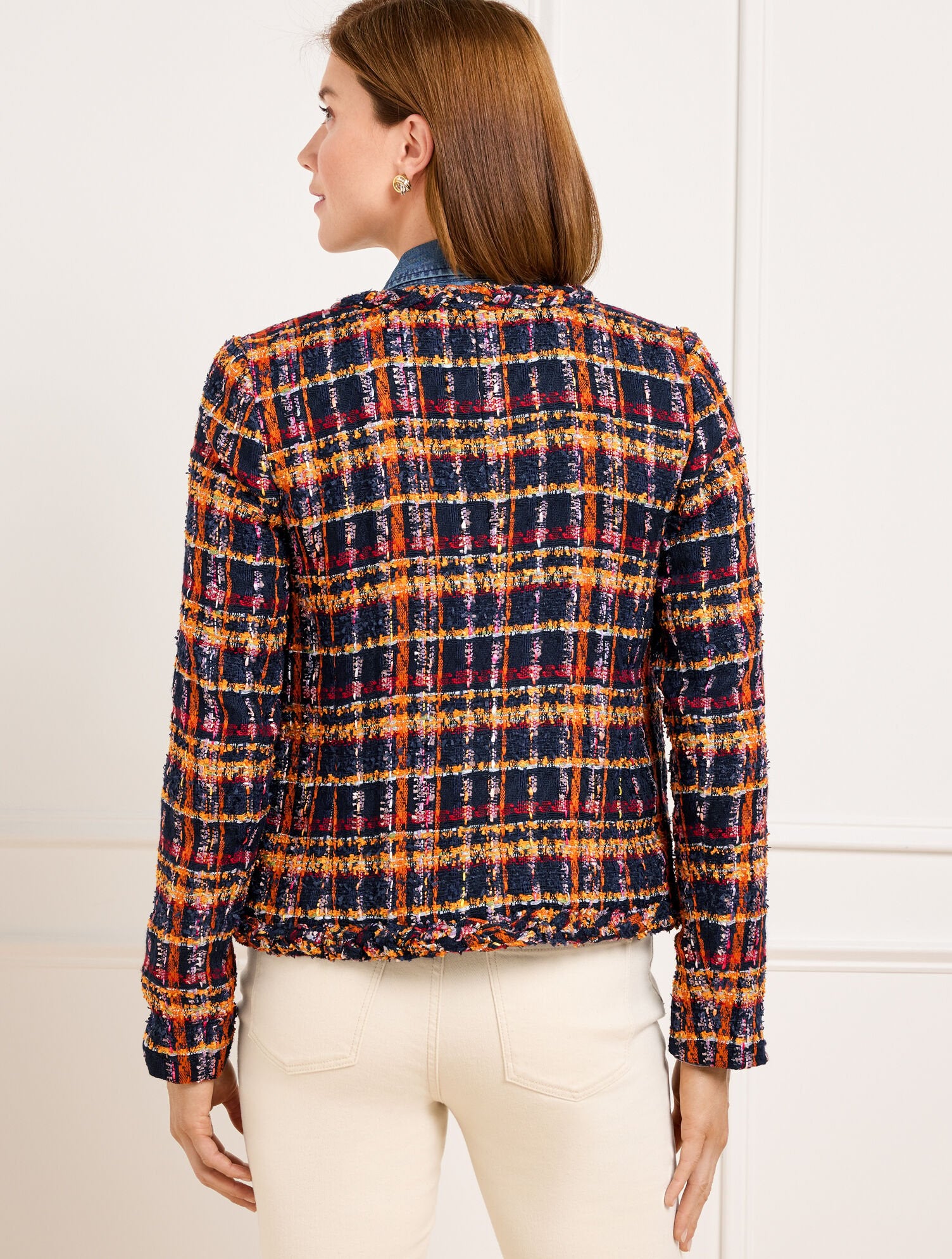 TWEED JACKET - SUNFLOWER PLAID | Talbots near me