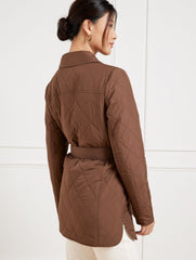 BELTED QUILTED SHIRT JACKET | Talbots US