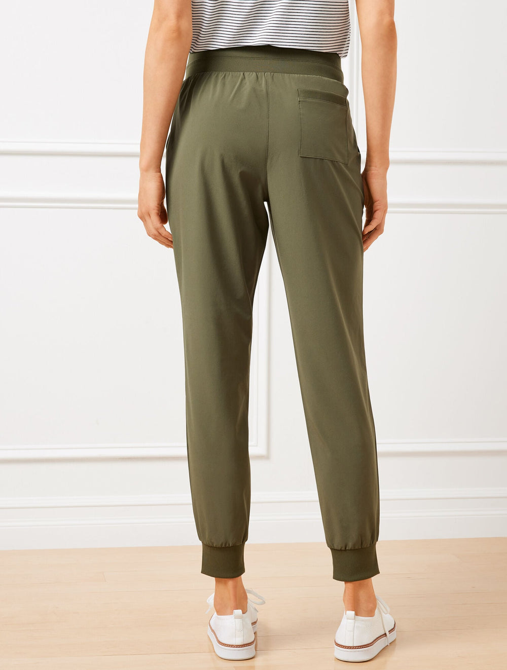 LIGHTWEIGHT WOVEN STRETCH JOGGERS | Talbots for sale