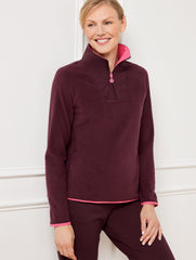 MICROFLEECE HALF-ZIP PULLOVER | Talbots US