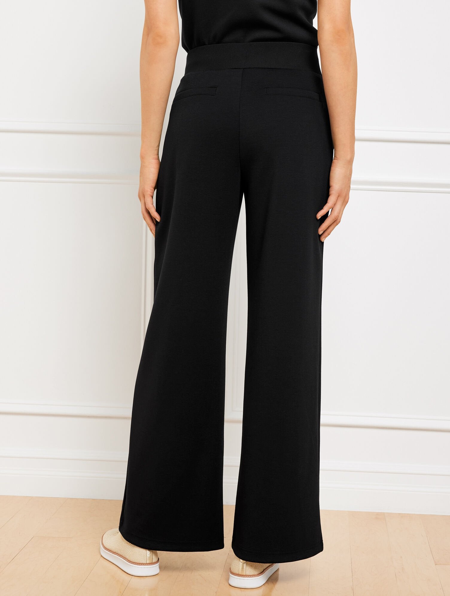AIRKNIT STRETCH WIDE LEG PANTS | Talbots on sale