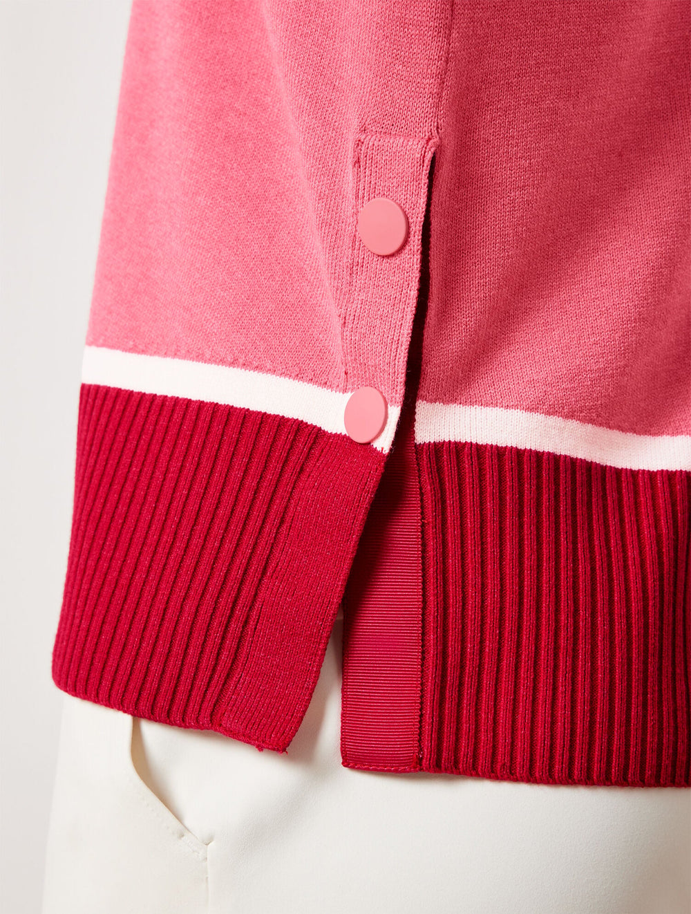 MOCKNECK SWEATER - STRIPED COLORBLOCK | Talbots US