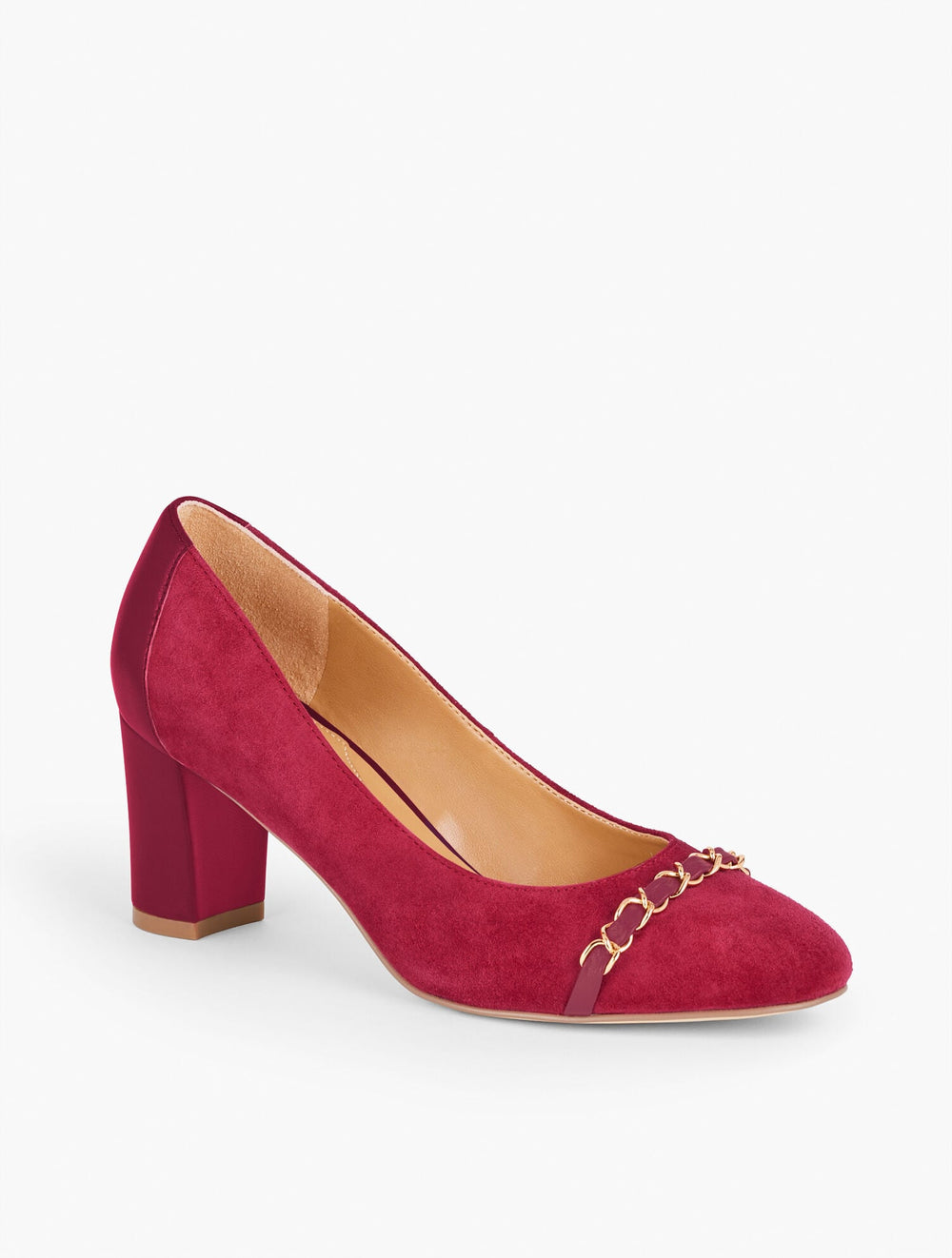 ELLERY CHAIN BLOCK HEEL PUMPS | Talbots near me