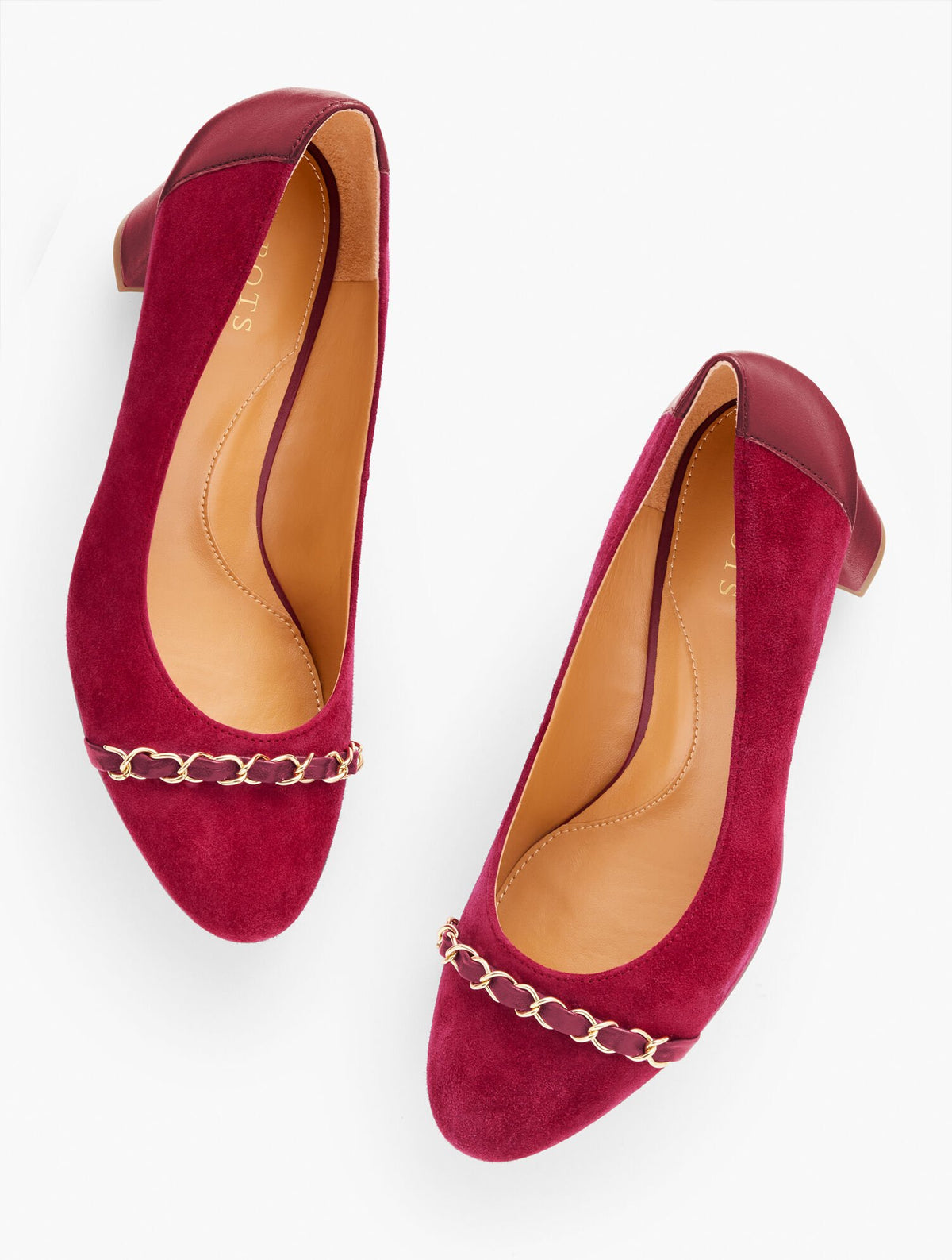 ELLERY CHAIN BLOCK HEEL PUMPS | Talbots near me