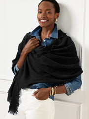 FRINGE WOOL WRAP | Talbots sale