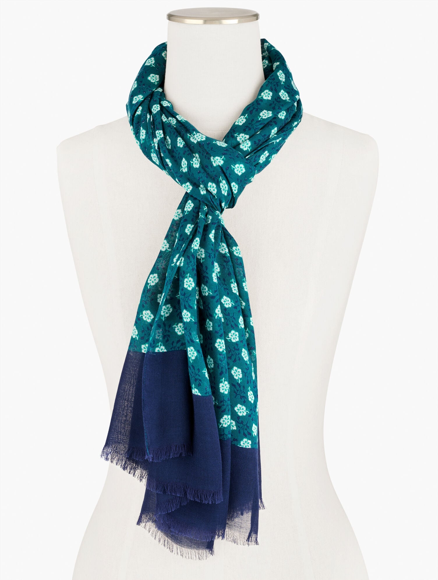 DAZZLING DITSY OBLONG SCARF | Talbots outlet
