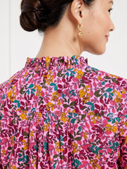 RUFFLE TOP - GATHERED LEAVES | Talbots discount