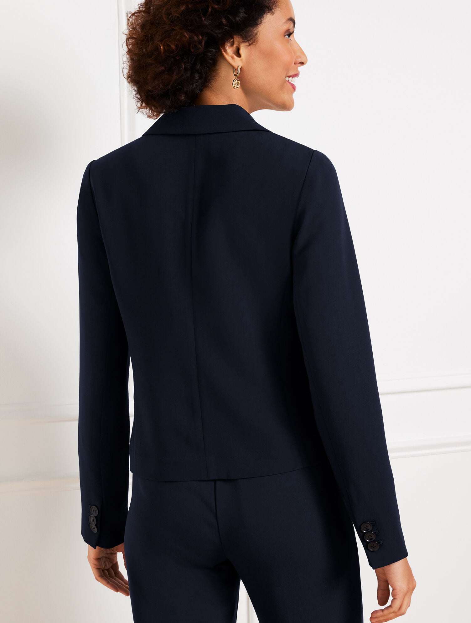 EASY TRAVEL CROPPED BLAZER | Talbots online
