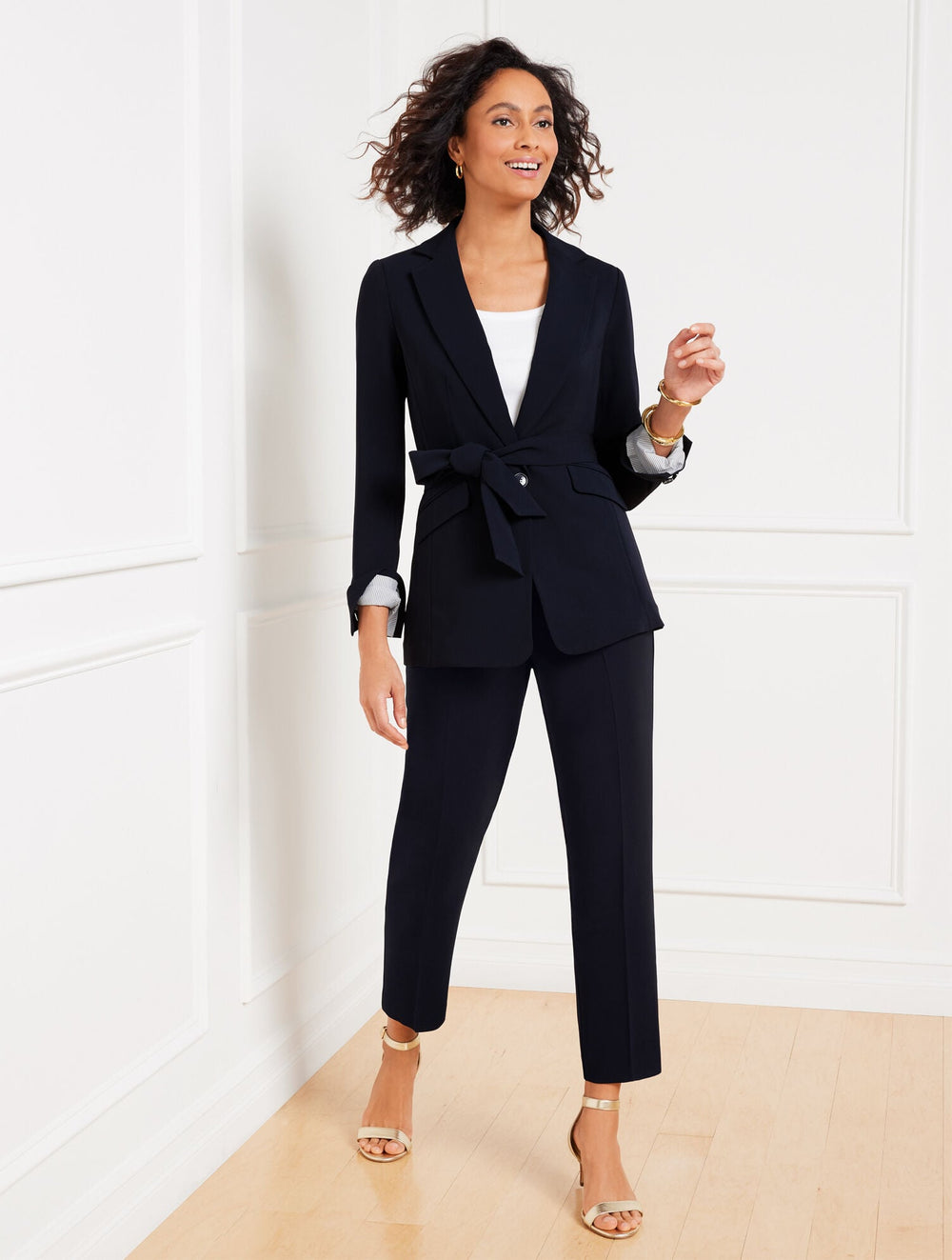 EASY TRAVEL TIE WAIST BLAZER | Talbots online