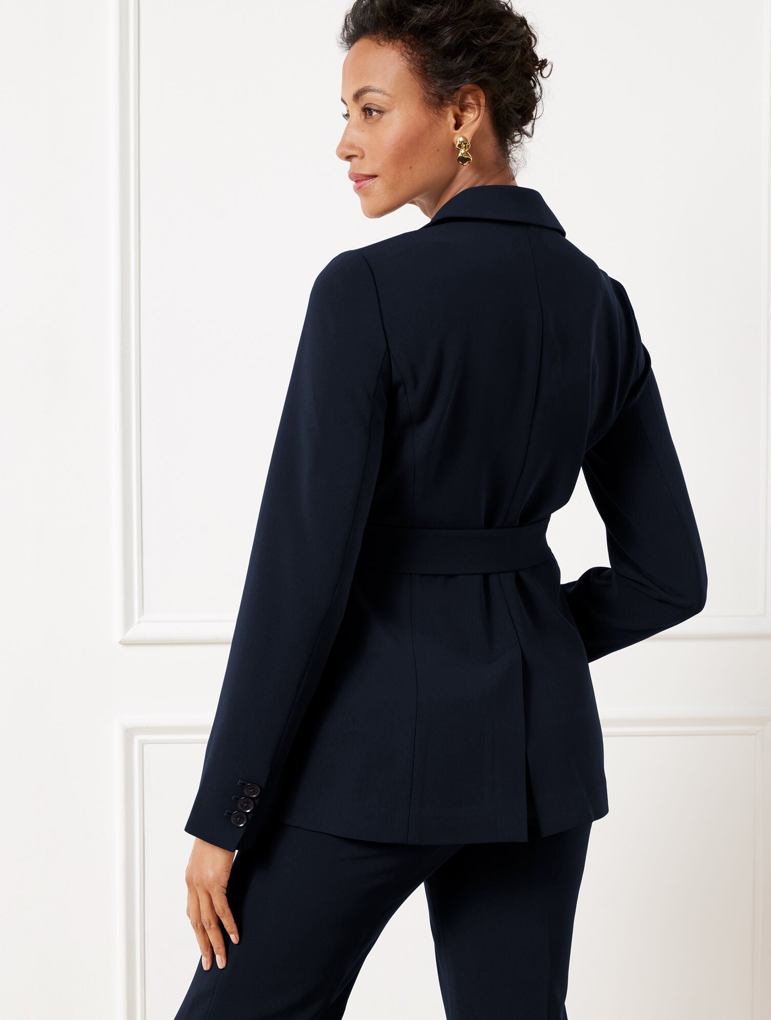 EASY TRAVEL TIE WAIST BLAZER | Talbots online