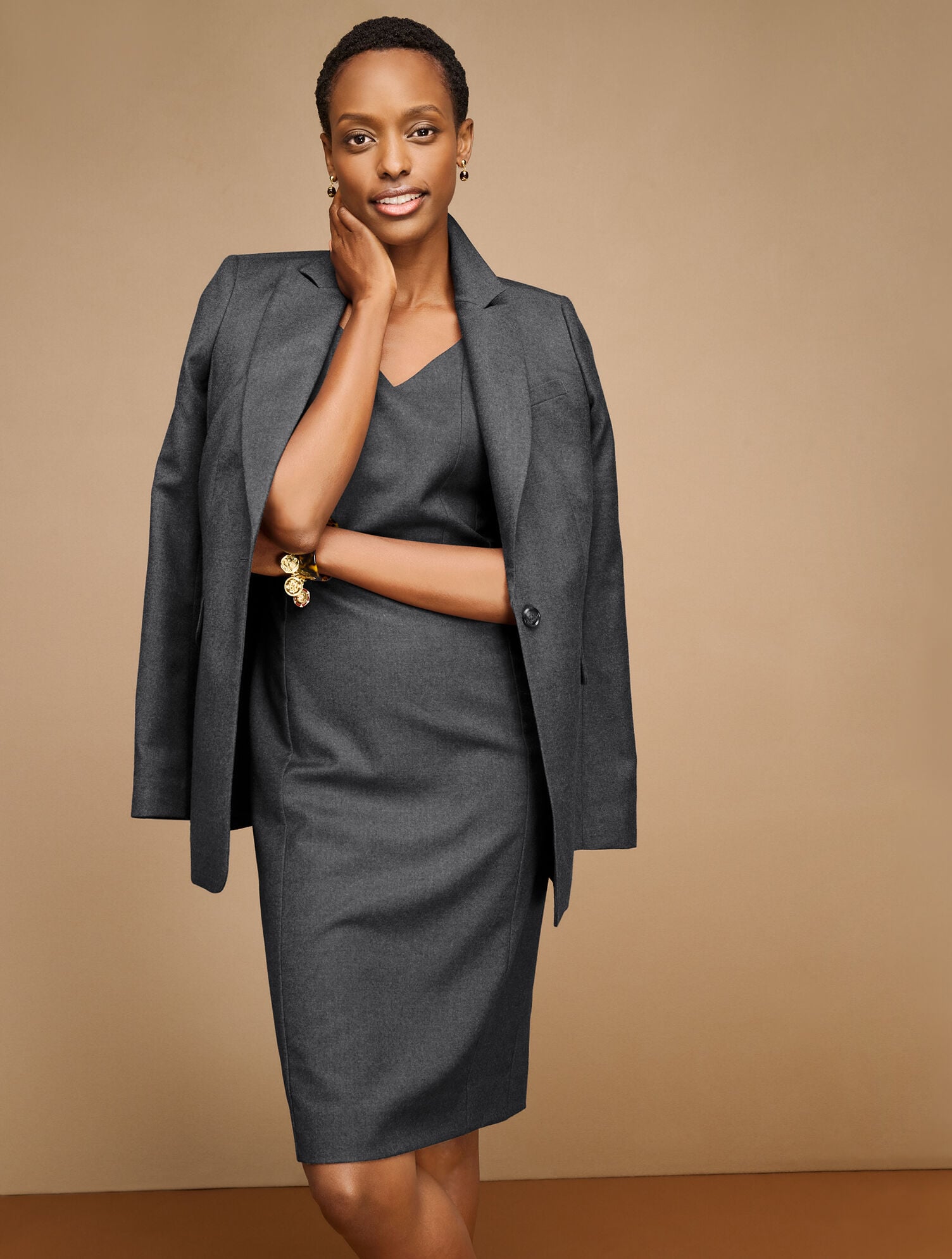 LUXE ITALIAN FLANNEL BLAZER | Talbots for sale