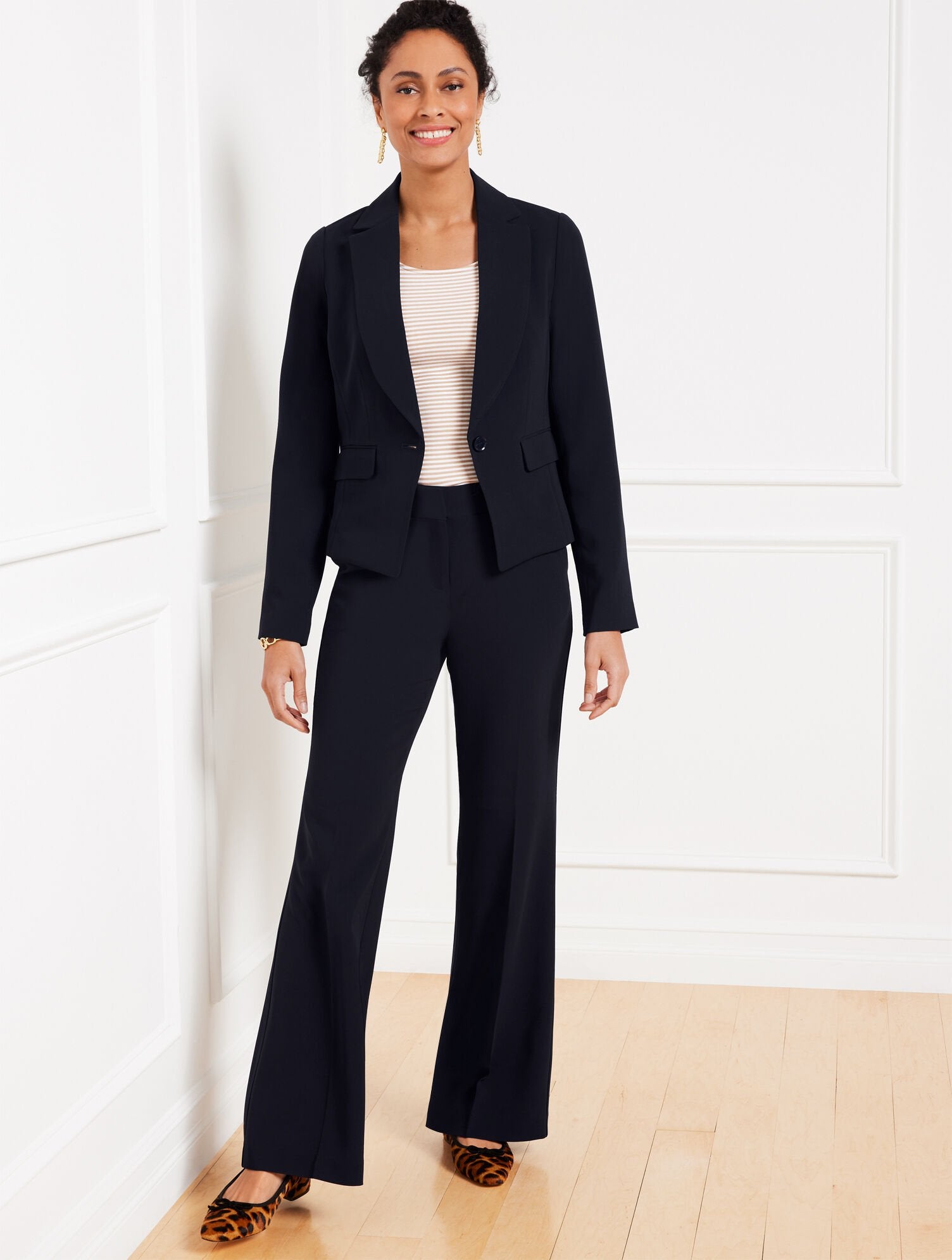 EASY TRAVEL FLARE LEG PANTS | Talbots US