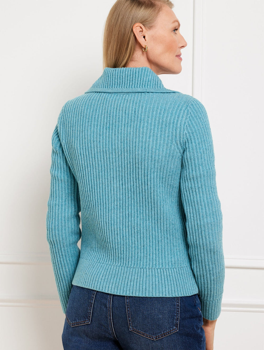 POINTELLE KNIT SWEATER JACKET - TWEED | Talbots on sale