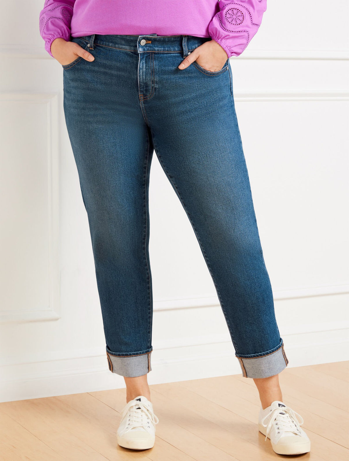 EVERYDAY RELAXED LEG JEANS - SONIA WASH | Talbots on sale