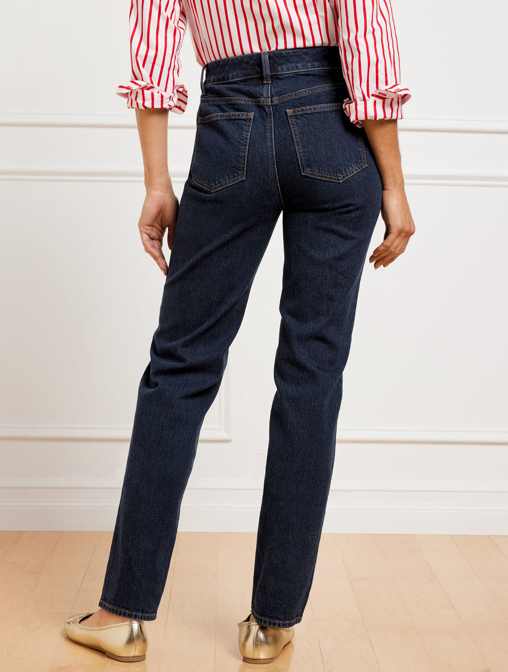 HIGH WAIST RELAXED JEANS - MICHELE WASH | Talbots on sale