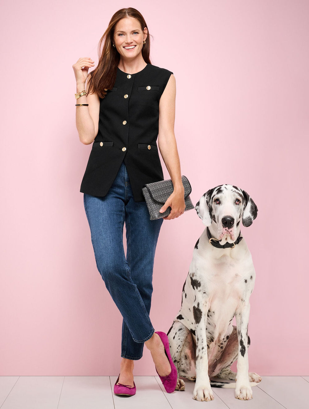 SLIM STRAIGHT ANKLE JEANS - BETTINA WASH | Talbots discount