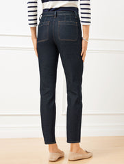 SLIM STRAIGHT ANKLE JEANS - REGINA WASH | Talbots online