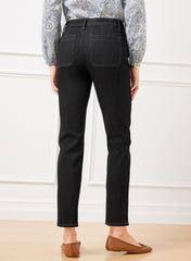 SLIM STRAIGHT ANKLE JEANS - ELLIOT WASH | Talbots sale