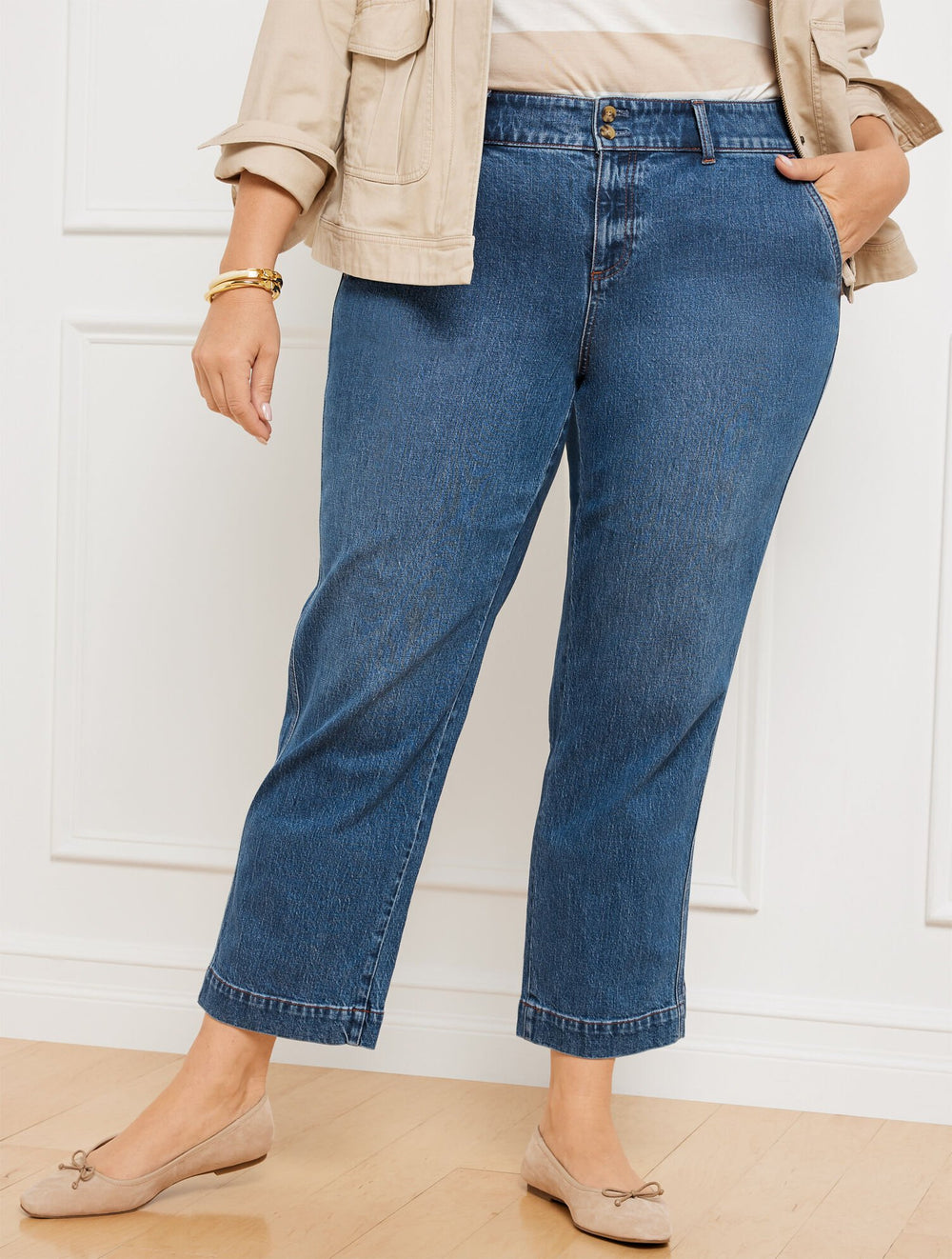 STRAIGHT ANKLE JEANS - SYDNEY WASH | Talbots for sale