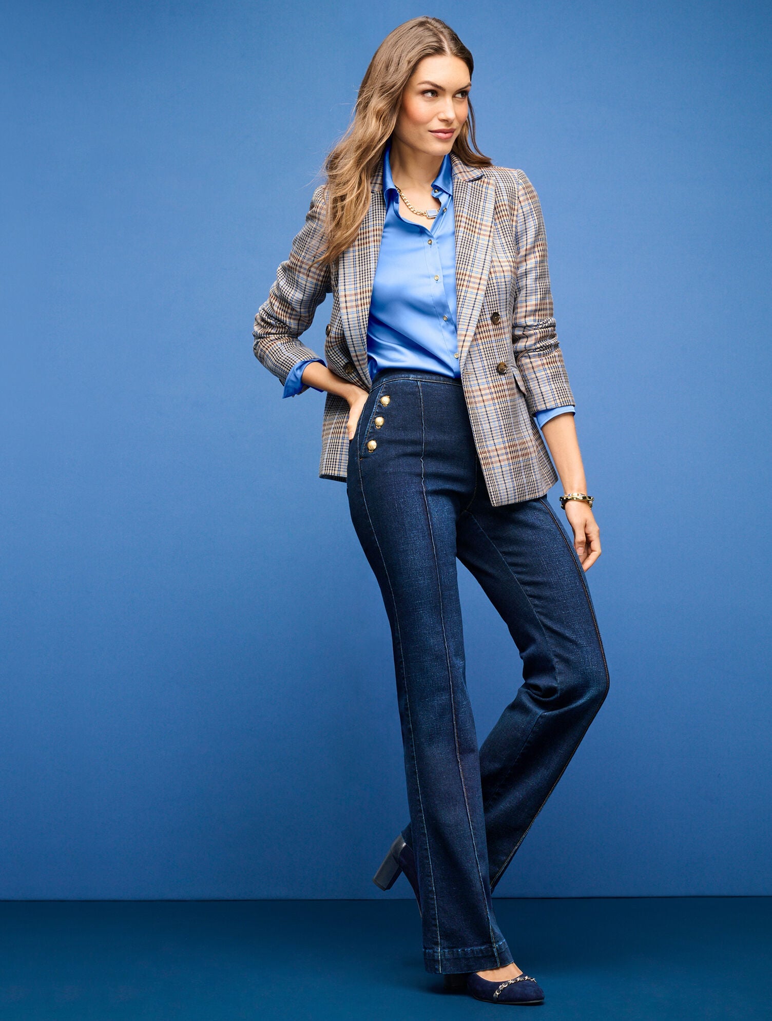 SAILOR FLARE LEG JEANS - LILLIA WASH | Talbots US