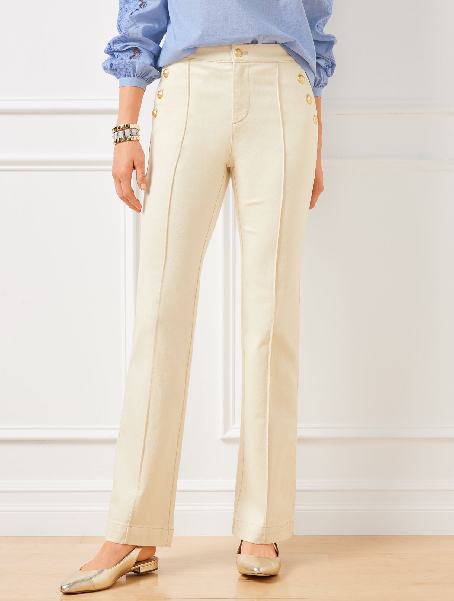 FLARE LEG SAILOR JEANS | Talbots outlet