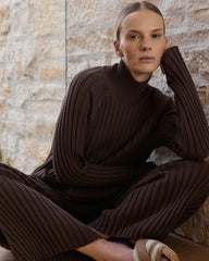 ORGANIC COTTON RIB KNIT PANTS | Talbots US