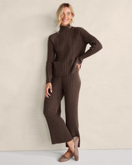 ORGANIC COTTON RIB KNIT PANTS | Talbots US