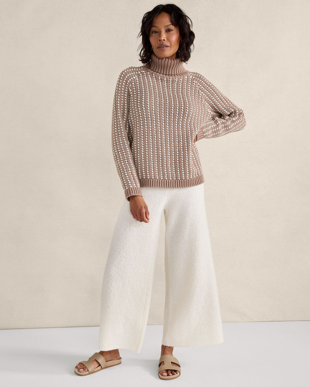 TEXTURE STITCH TURTLENECK | Talbots discount