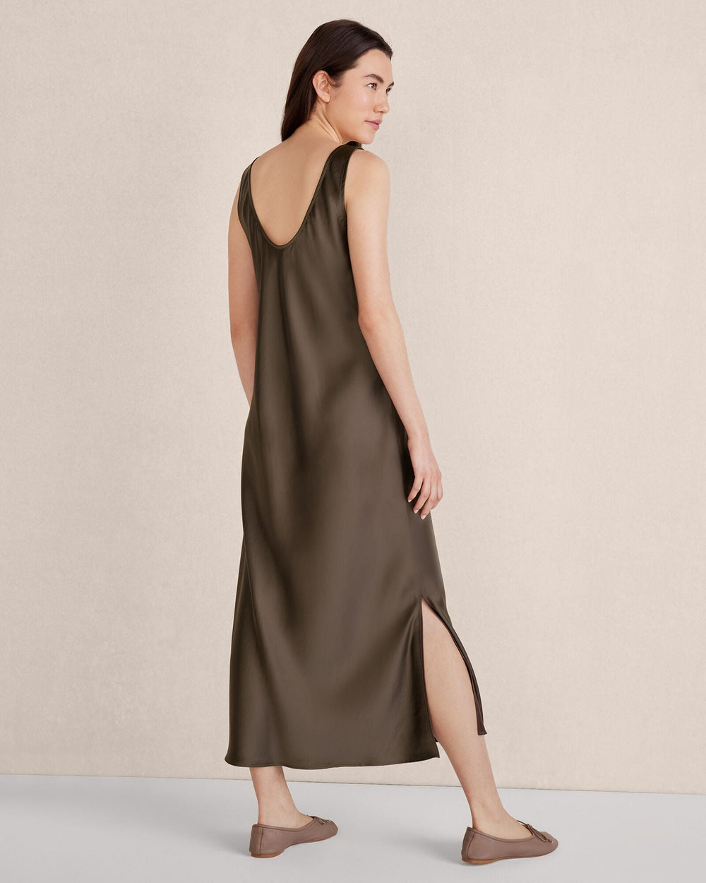 FLOWY BIAS CUT MIDI DRESS | Talbots outlet