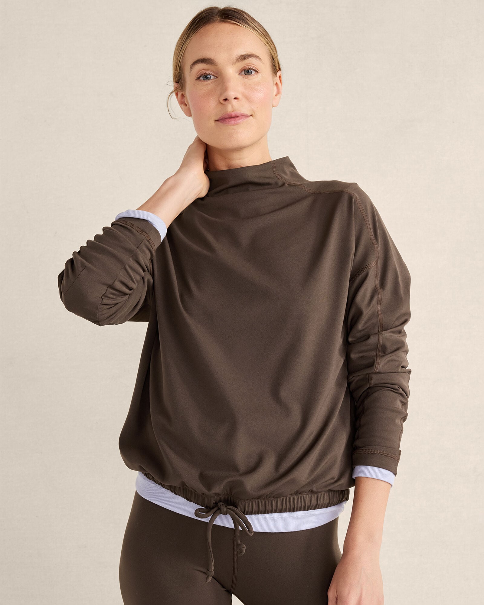 BALANCE FUNNEL-NECK PULLOVER | Talbots on sale