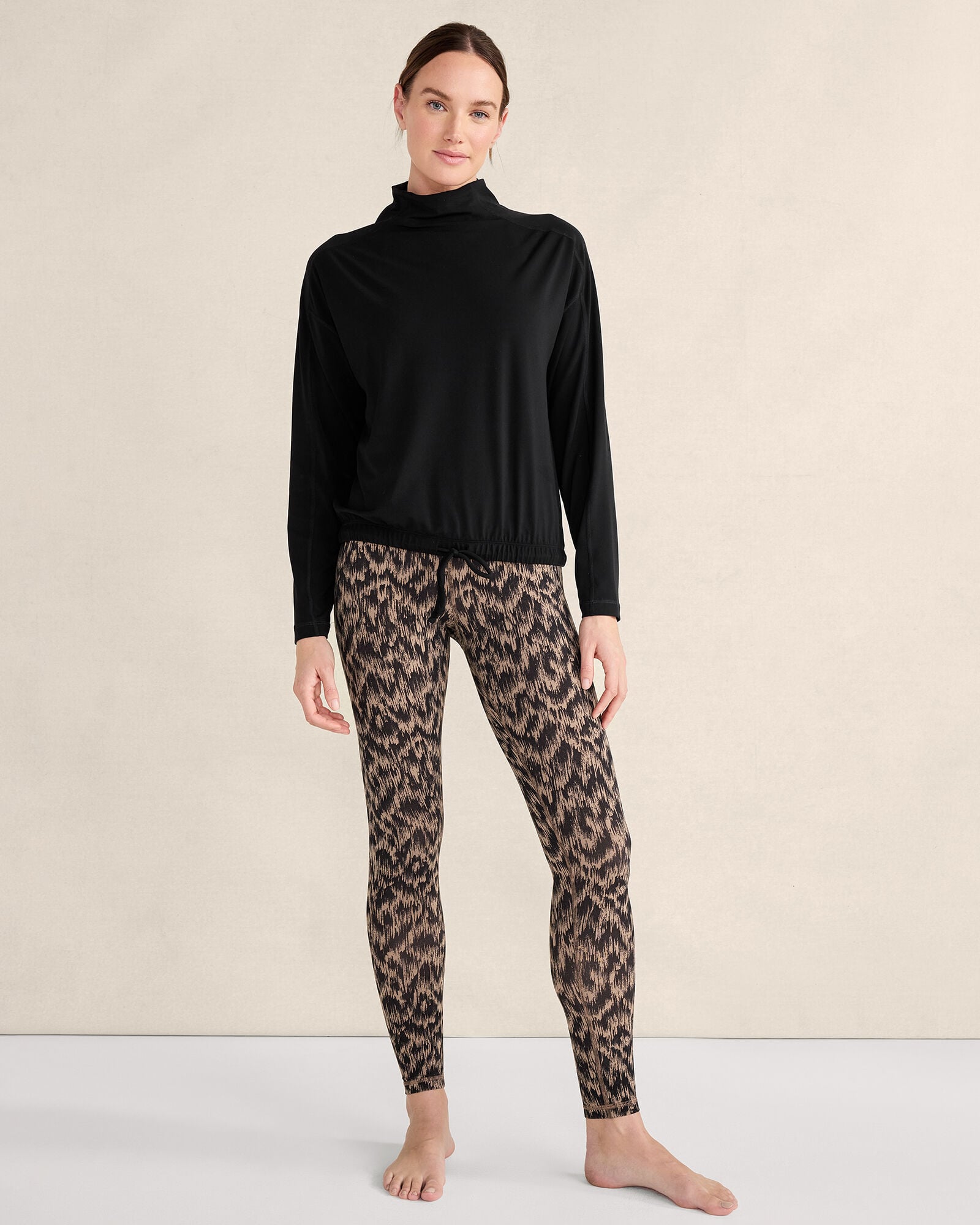 BALANCE FUNNEL-NECK PULLOVER | Talbots discount