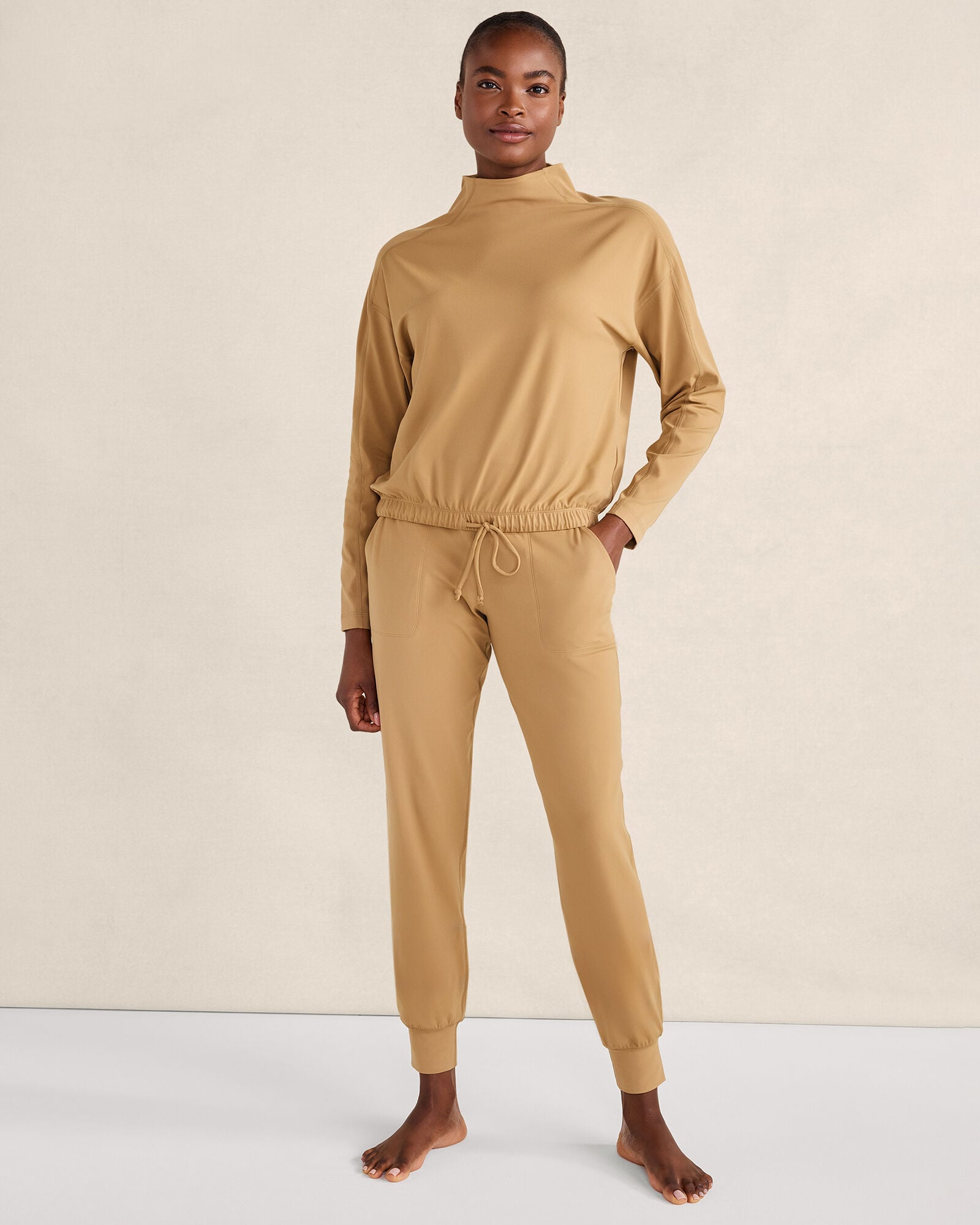 BALANCE FUNNEL-NECK PULLOVER | Talbots on sale