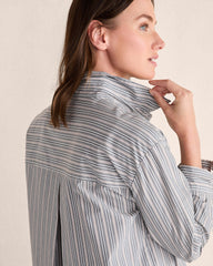ORGANIC COTTON POPLIN BUTTONDOWN MIDI DRESS | Talbots sale