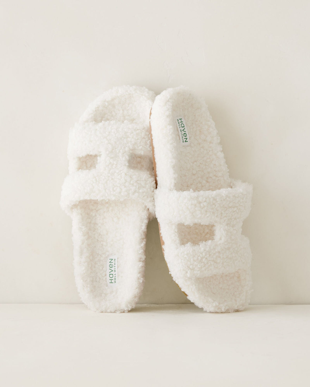 CURLY SHERPA CUTOUT SLIDES | Talbots discount