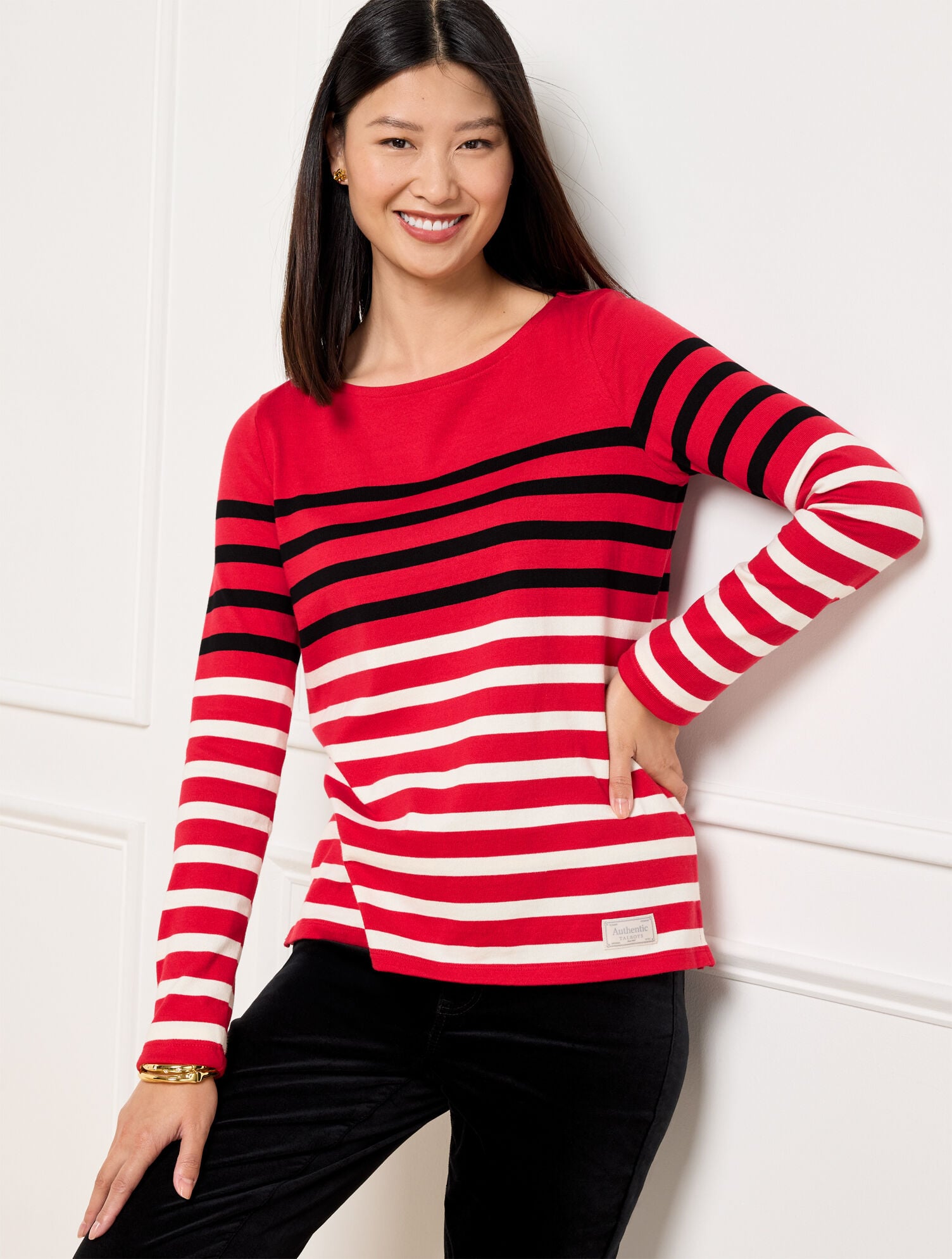 AUTHENTIC TALBOTS TEE - WONDERLAND STRIPE | Talbots sale