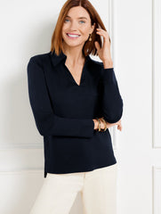 KNIT POPOVER SHIRT | Talbots on sale