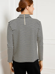 EFFORTLESS ULTRAKNIT ZIP BACK MOCKNECK TOP | Talbots for sale