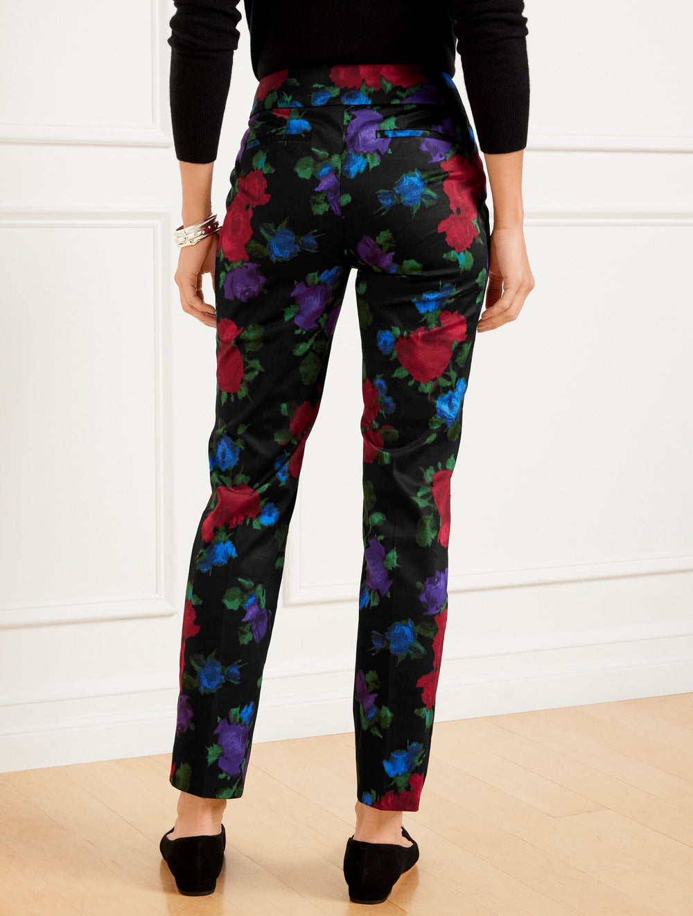 TALBOTS CHATHAM SLIM ANKLE PANTS - BLURRED FLORAL | Talbots for sale