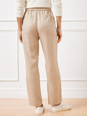 STRAIGHT LEG DRAWSTRING PANTS | Talbots sale