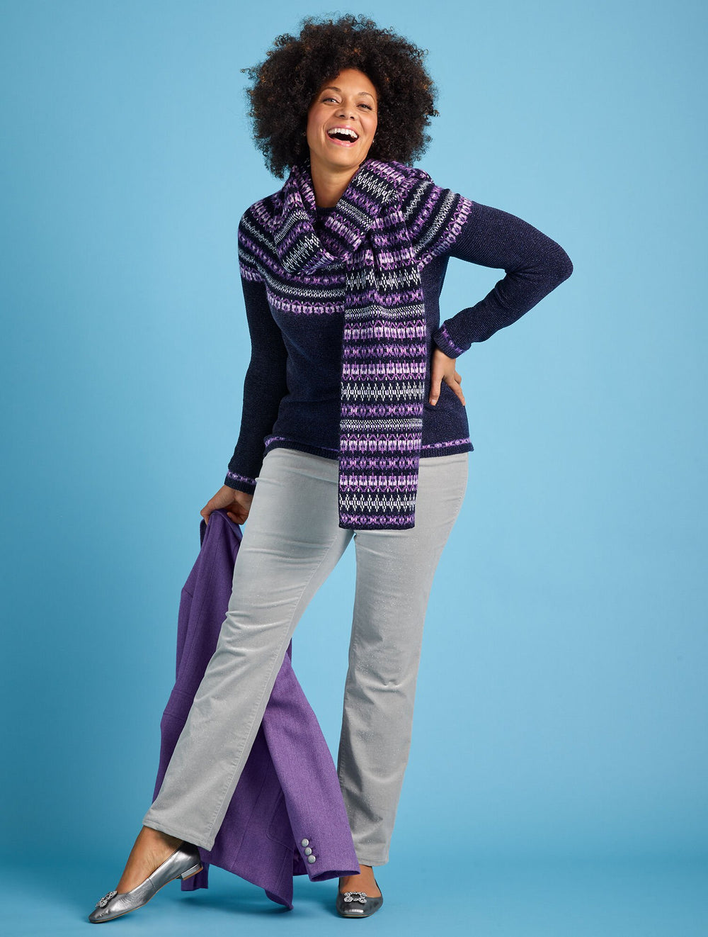 SPARKLE STRETCH CORDUROY STRAIGHT LEG PANTS | Talbots discount