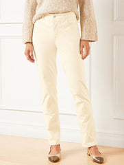 VELVETEEN STRAIGHT LEG PANTS | Talbots online