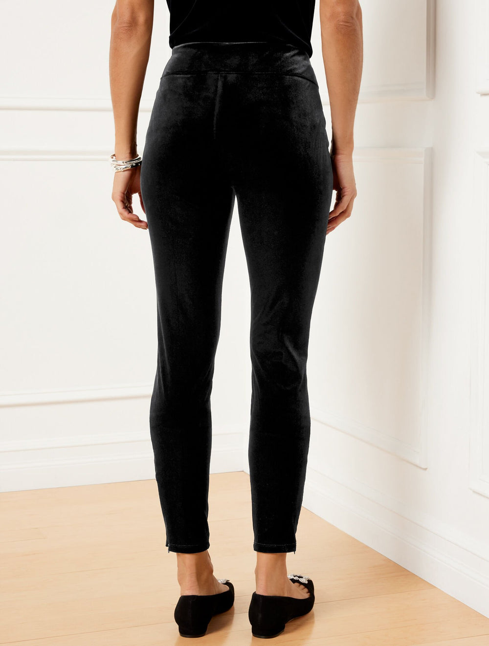 TALBOTS SOHO STRECH VELVET LEGGINGS | Talbots near me