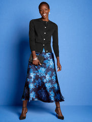 SATIN MAXI SLIP SKIRT - FLOURISH FLORAL | Talbots near me
