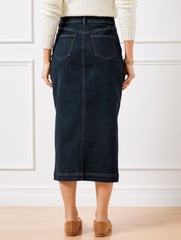 DENIM MIDI SKIRT - PARK WASH | Talbots discount