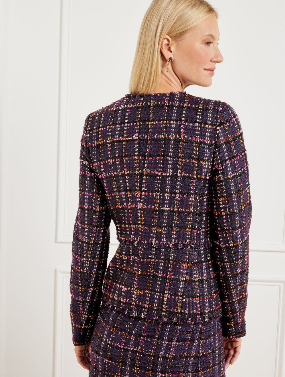 MIDNIGHT SPARKLE TWEED JACKET | Talbots sale